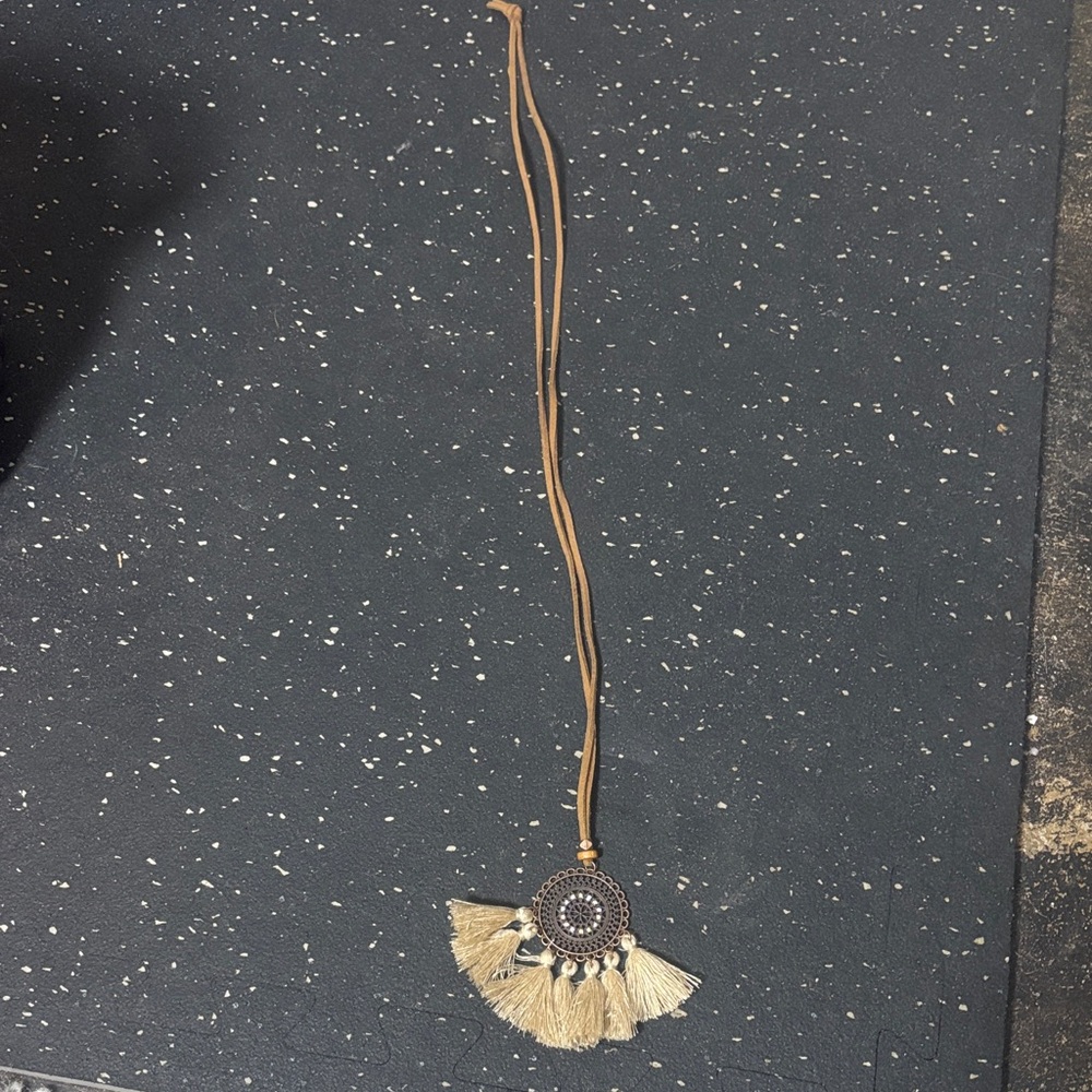 Bohemian Pendant Necklace with Tassels